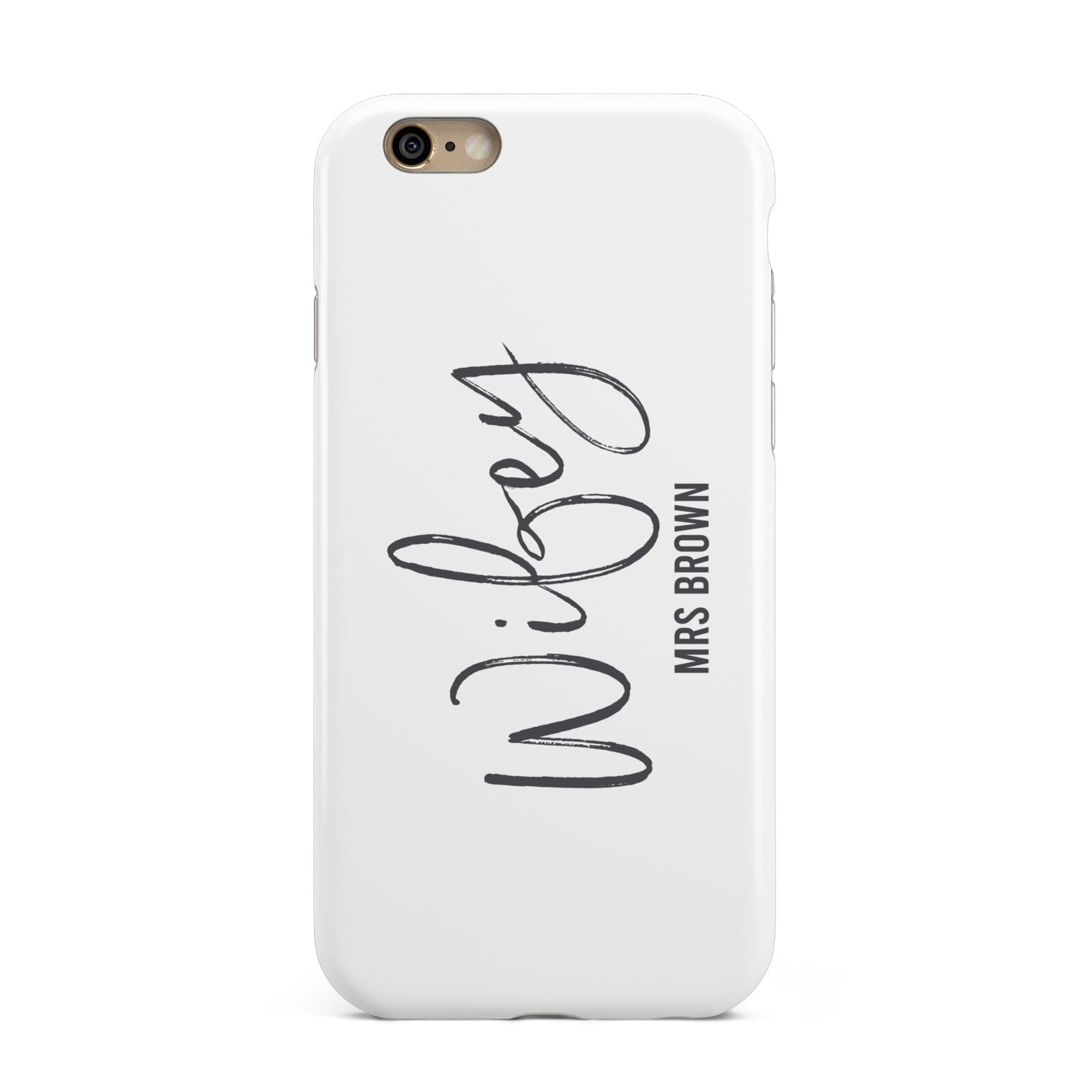 Personalised Wifey White Apple iPhone 6 3D Tough Case