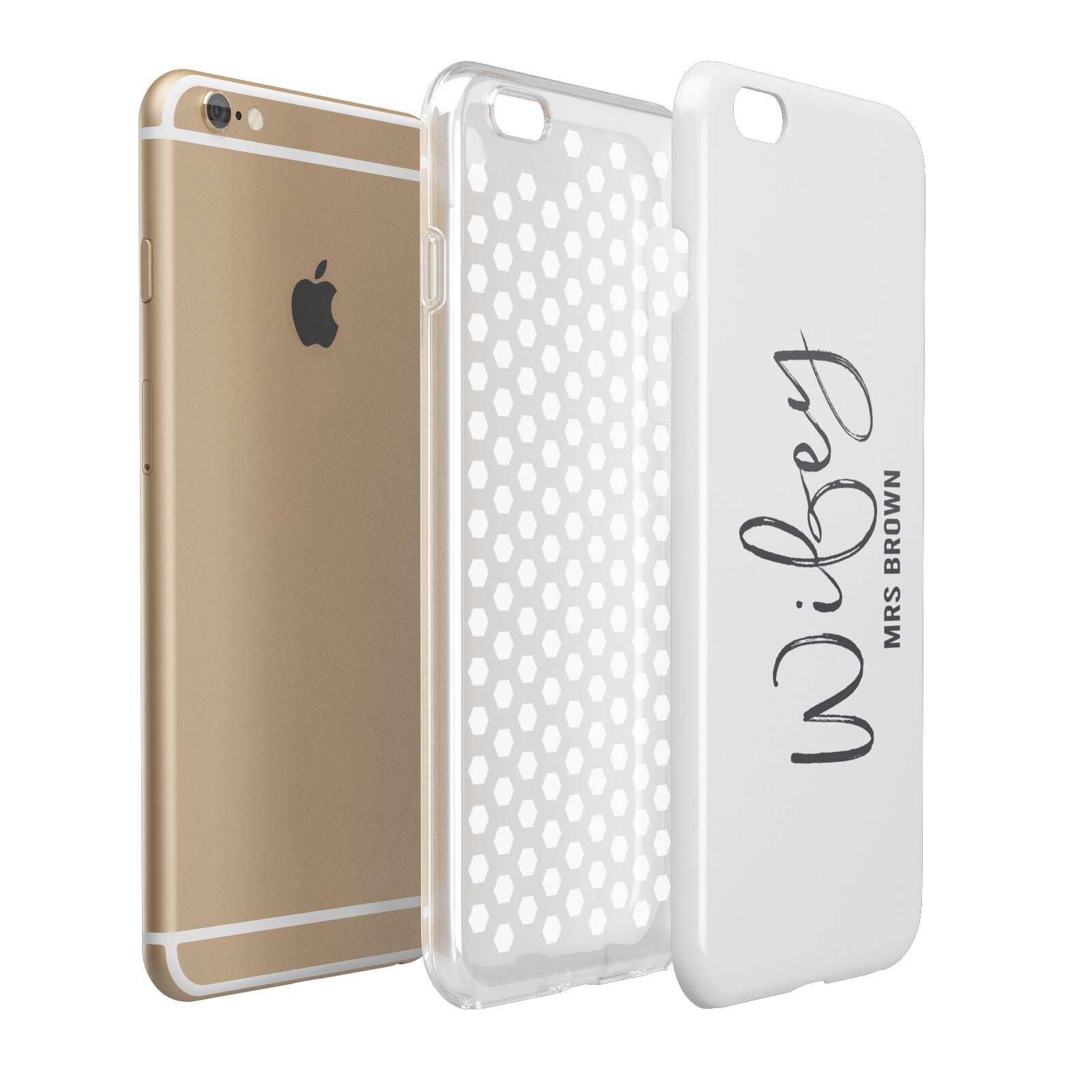 Personalised Wifey White Apple iPhone 6 Plus 3D Tough Case Expand Detail Image