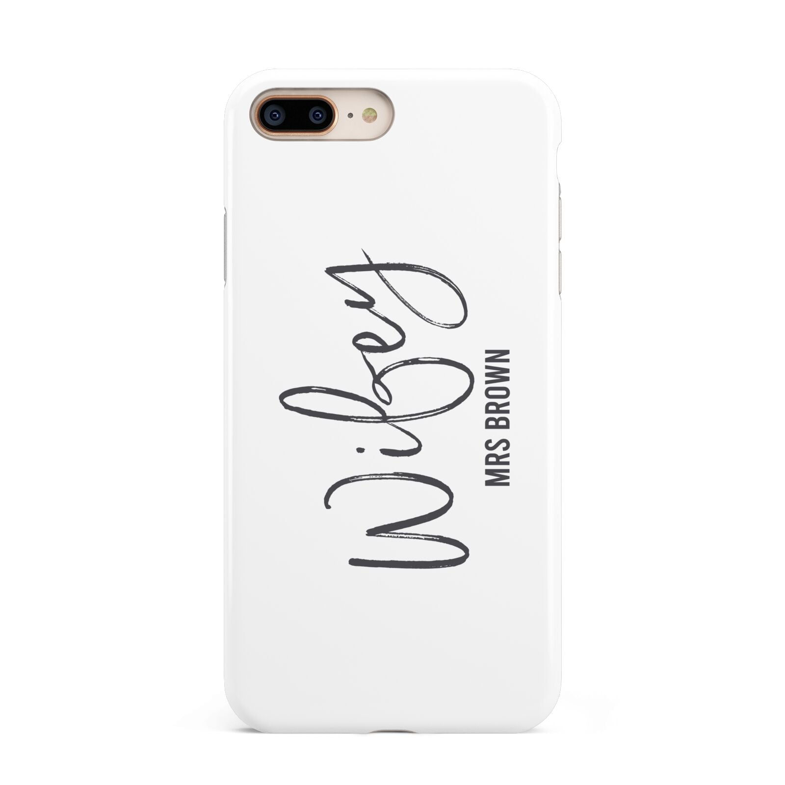 Personalised Wifey White Apple iPhone 7 8 Plus 3D Tough Case