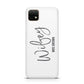 Personalised Wifey White Huawei Enjoy 20 Phone Case