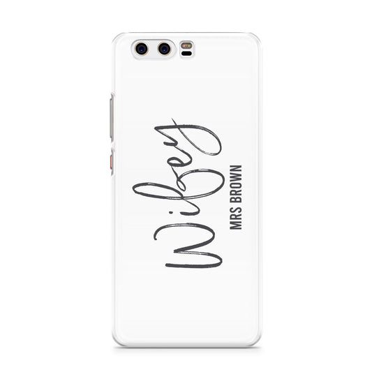 Personalised Wifey White Huawei P10 Phone Case