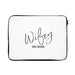 Personalised Wifey White Laptop Bag