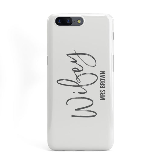 Personalised Wifey White OnePlus Case