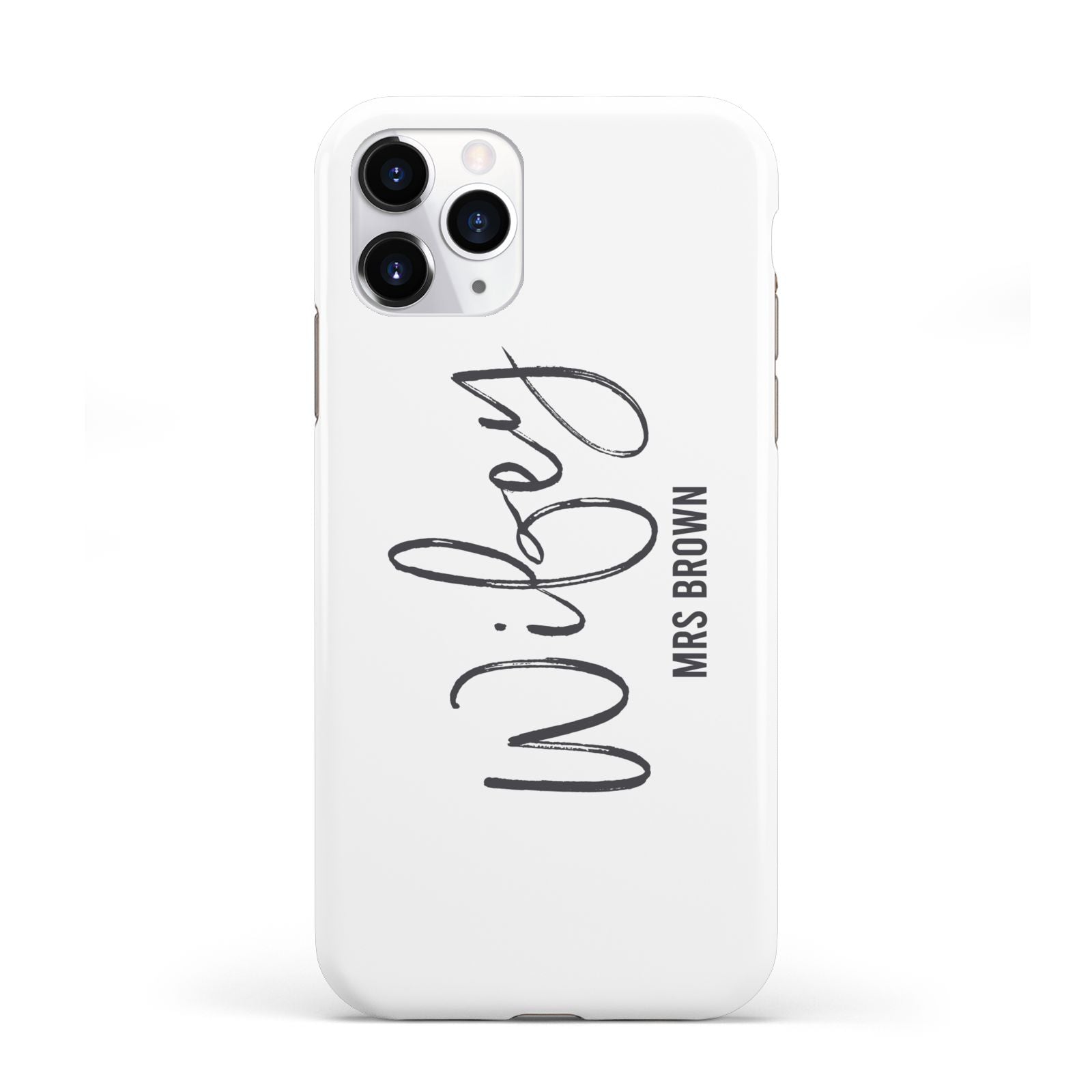 Personalised Wifey White iPhone 11 Pro 3D Tough Case