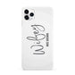 Personalised Wifey White iPhone 11 Pro Max 3D Snap Case
