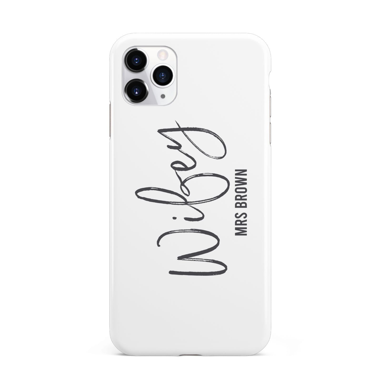 Personalised Wifey White iPhone 11 Pro Max 3D Tough Case