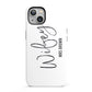 Personalised Wifey White iPhone 13 Full Wrap 3D Tough Case