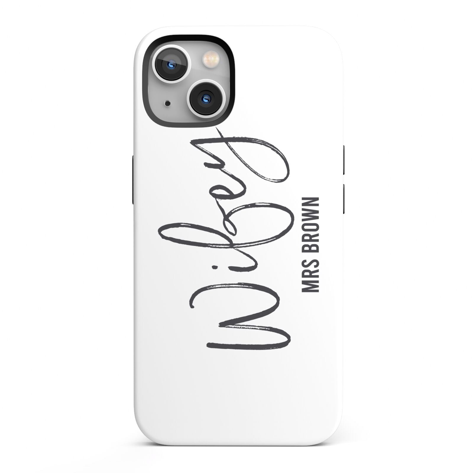 Personalised Wifey White iPhone 13 Full Wrap 3D Tough Case