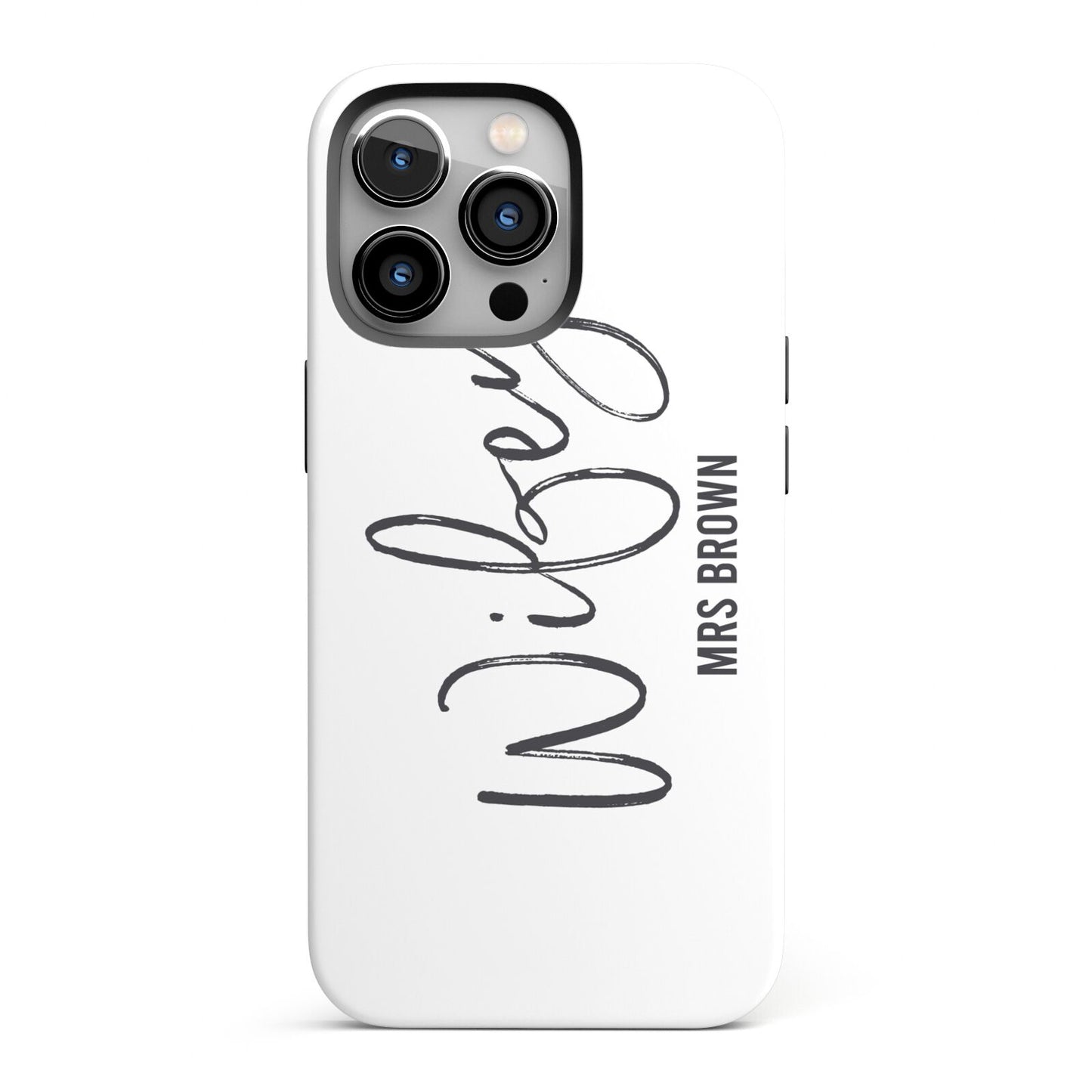 Personalised Wifey White iPhone 13 Pro Full Wrap 3D Tough Case