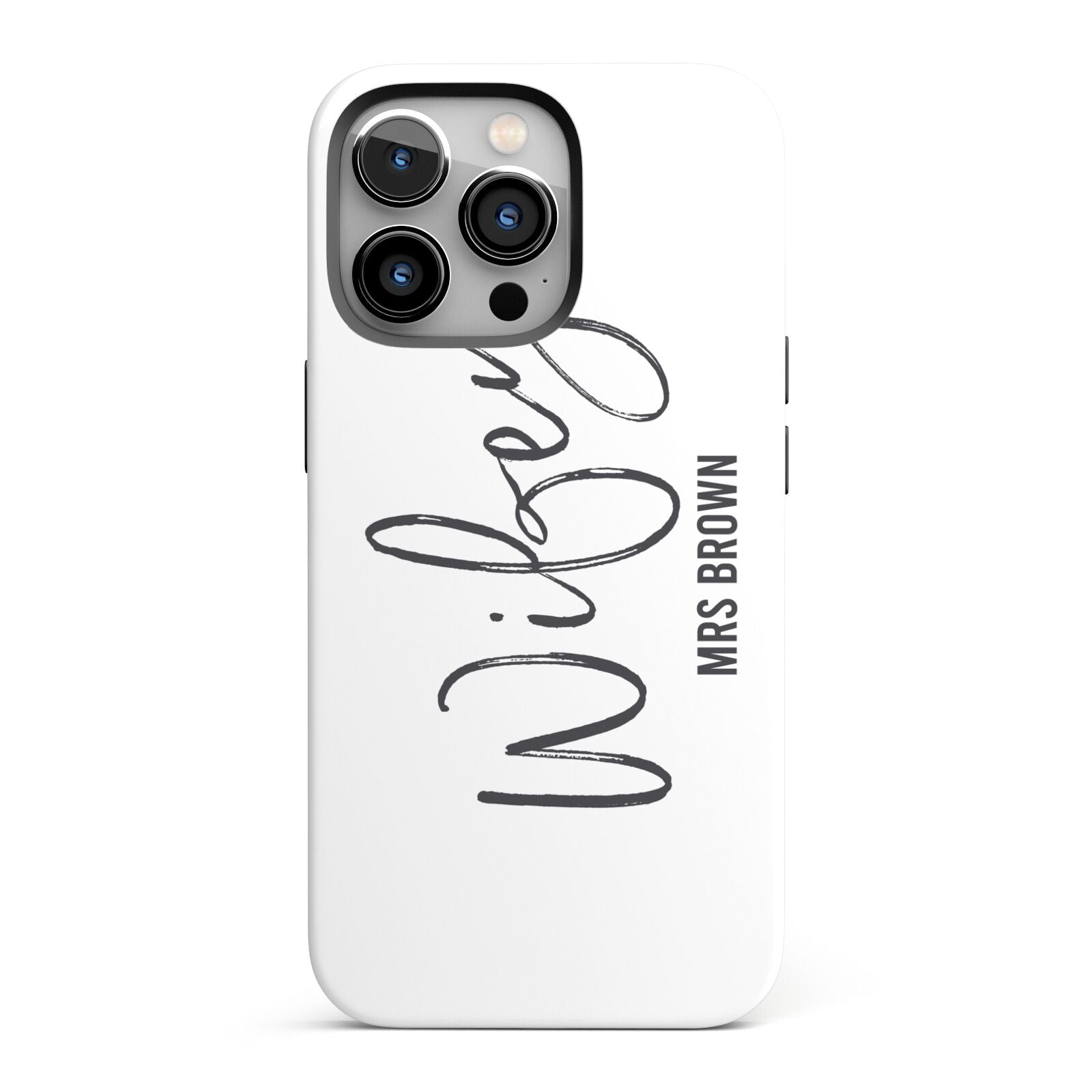 Personalised Wifey White iPhone 13 Pro Full Wrap 3D Tough Case