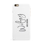 Personalised Wifey White iPhone 6 Plus 3D Snap Case on Gold Phone