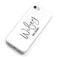 Personalised Wifey White iPhone 8 Bumper Case on Silver iPhone Alternative Image