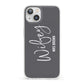 Personalised Wifey iPhone 13 Clear Bumper Case