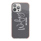 Personalised Wifey iPhone 13 Pro Max TPU Impact Case with Pink Edges