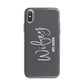 Personalised Wifey iPhone X Bumper Case on Silver iPhone Alternative Image 1