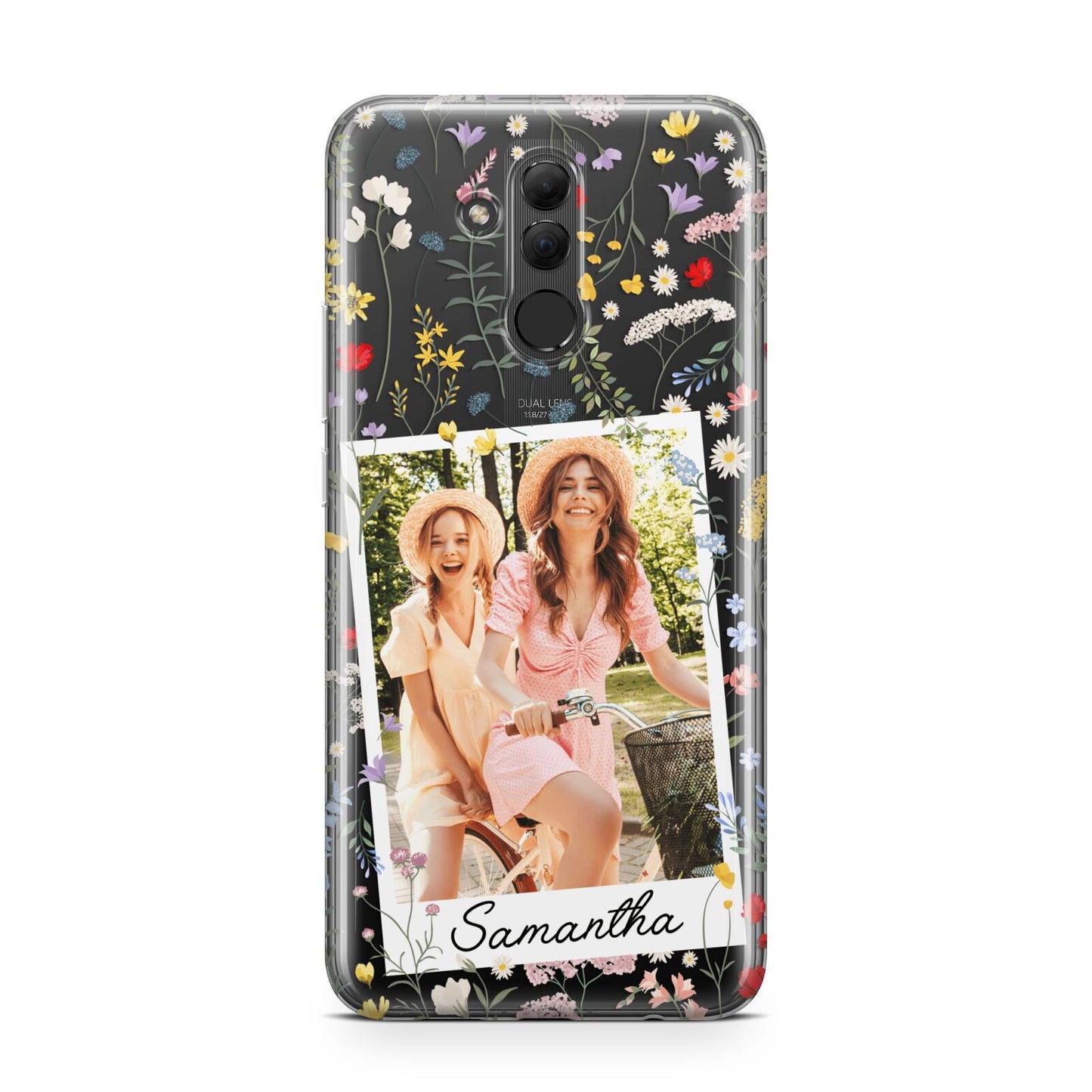 Personalised Wild Flowers Photo Huawei Mate 20 Lite