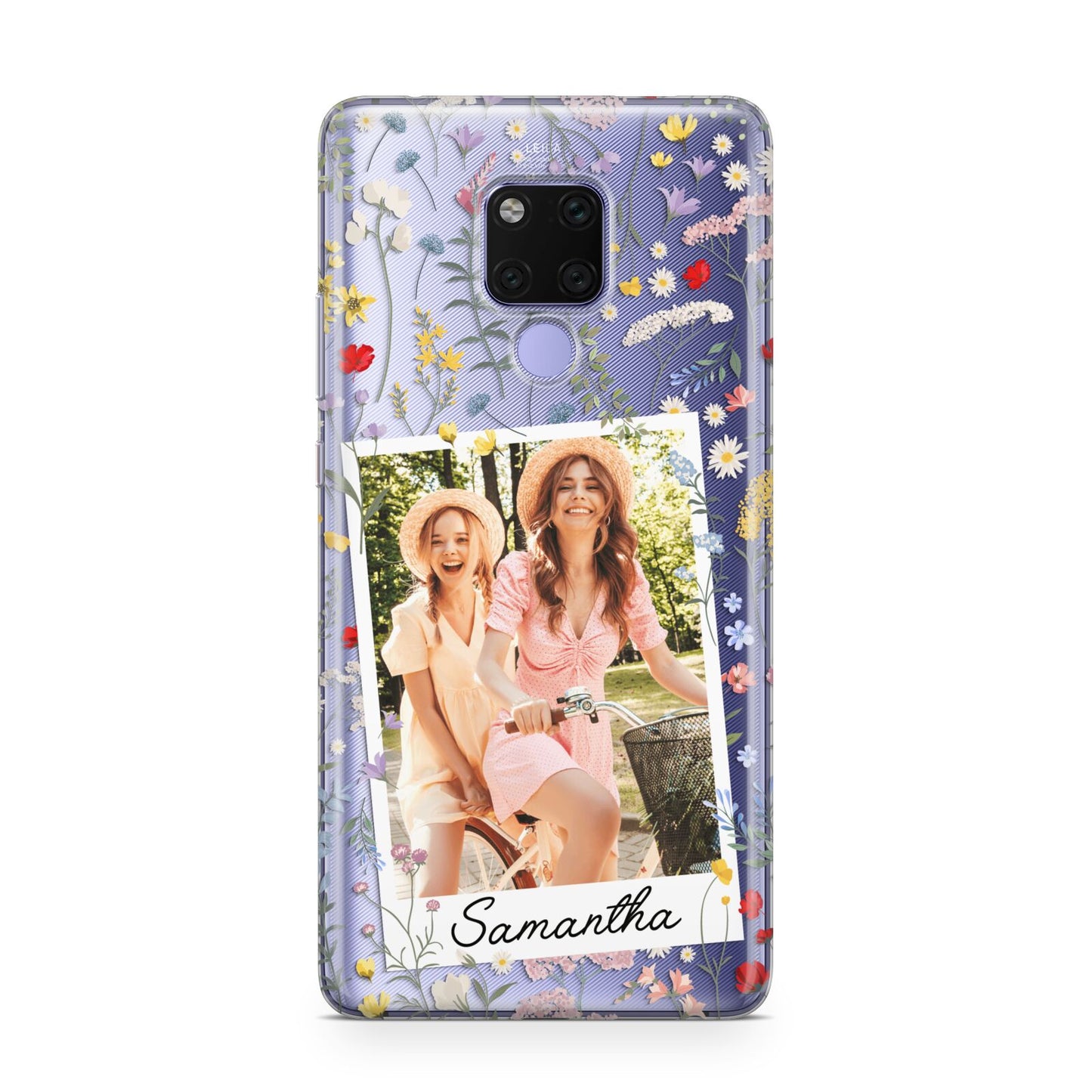 Personalised Wild Flowers Photo Huawei Mate 20X Phone Case