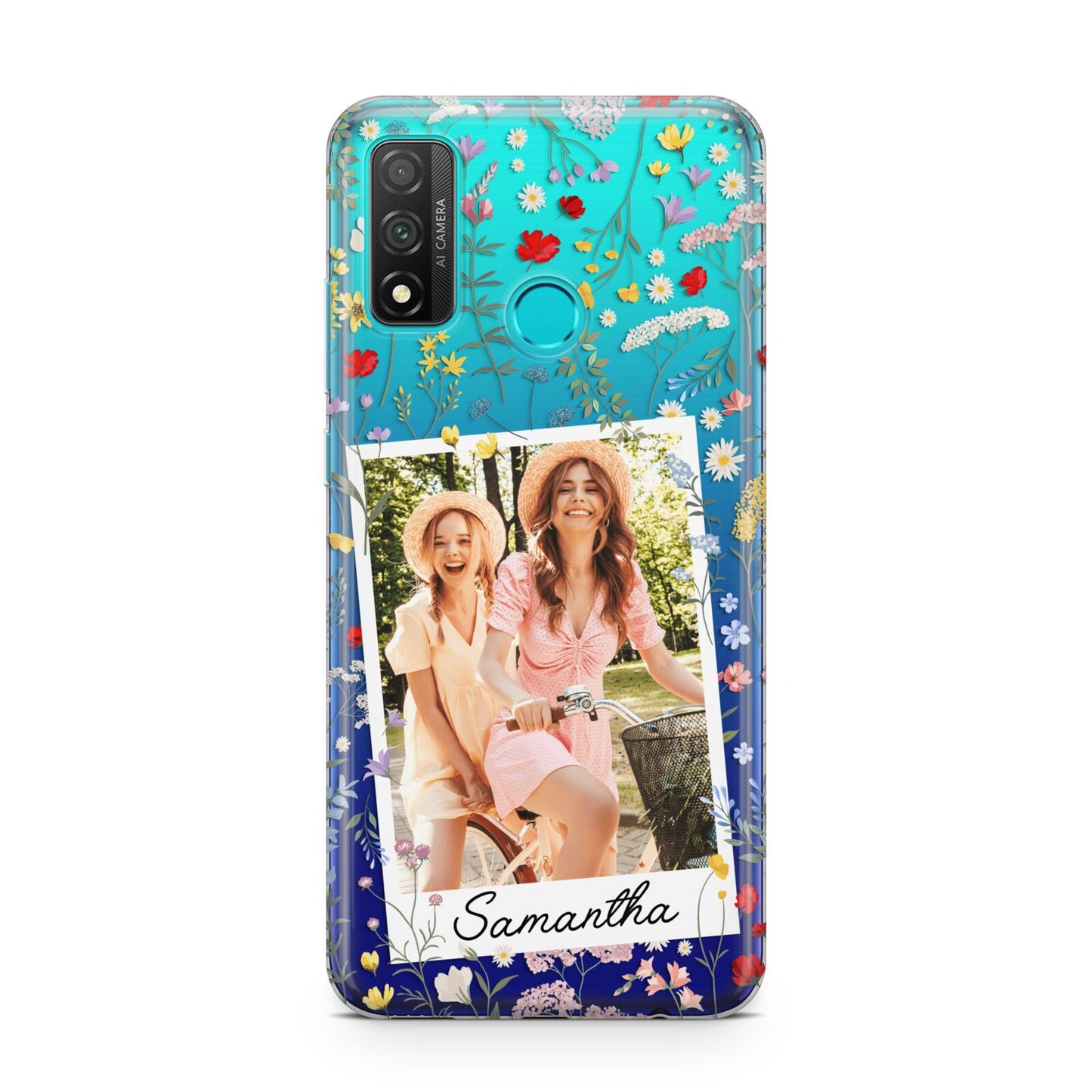 Personalised Wild Flowers Photo Huawei P Smart 2020