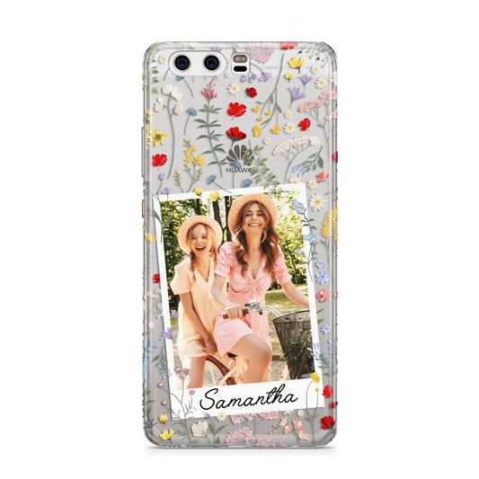 Personalised Wild Flowers Photo Huawei P10 Phone Case