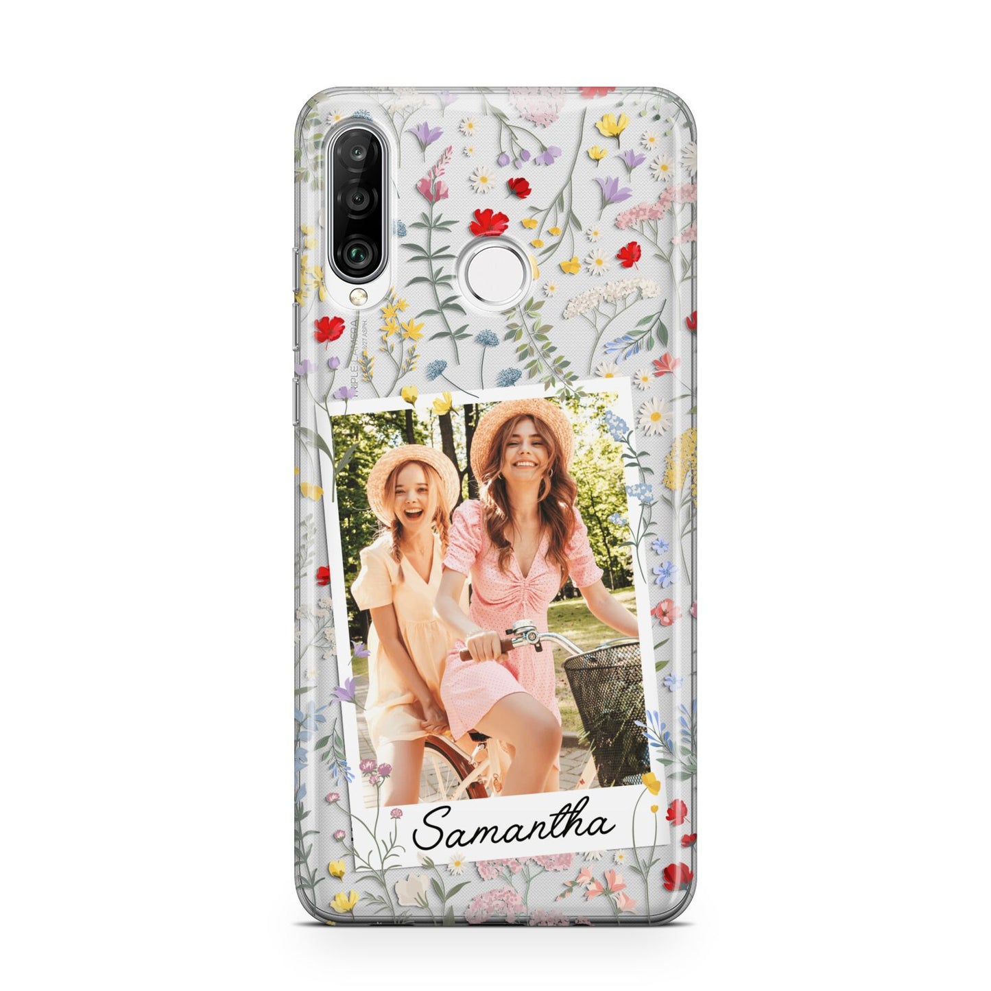 Personalised Wild Flowers Photo Huawei P30 Lite Phone Case