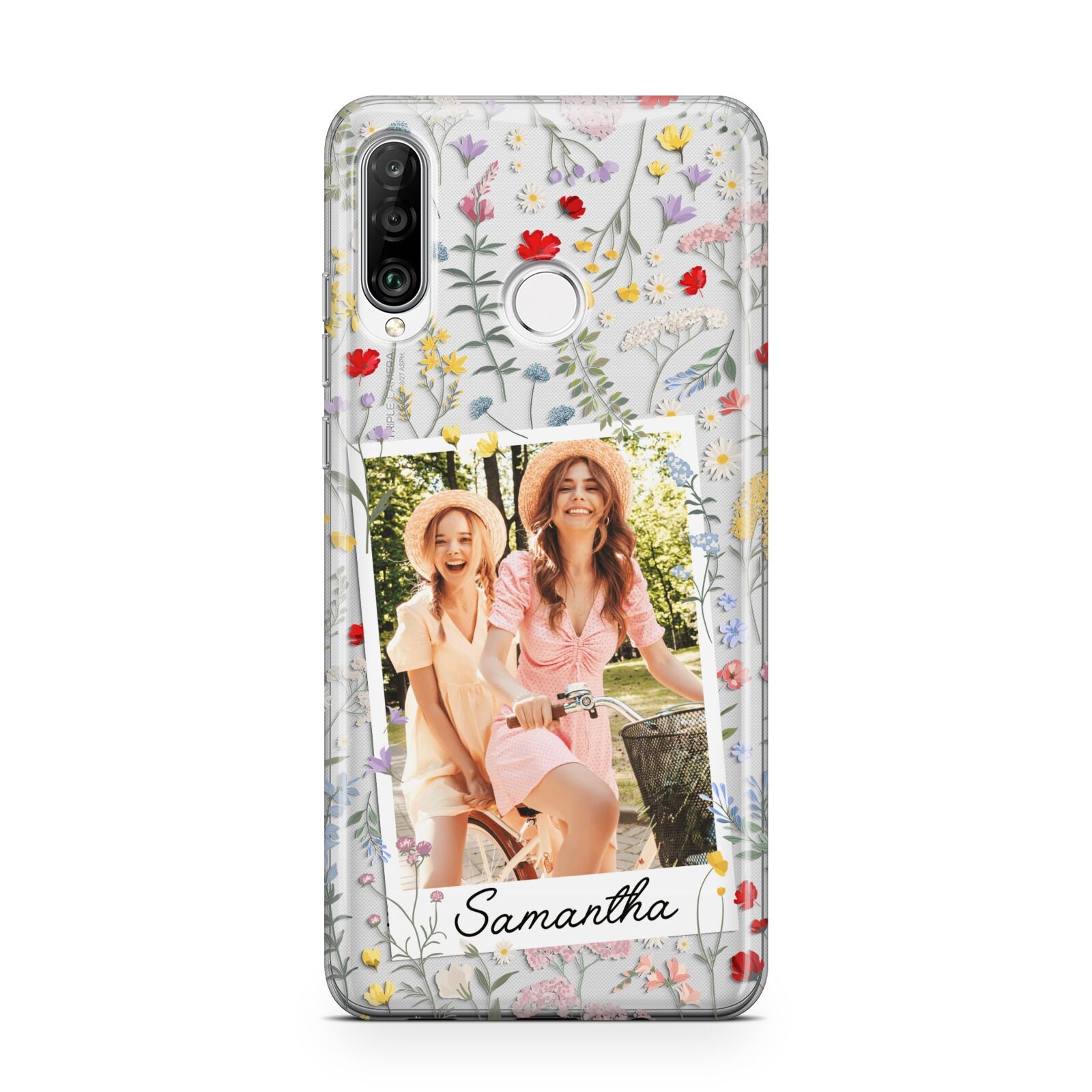Personalised Wild Flowers Photo Huawei P30 Lite Phone Case
