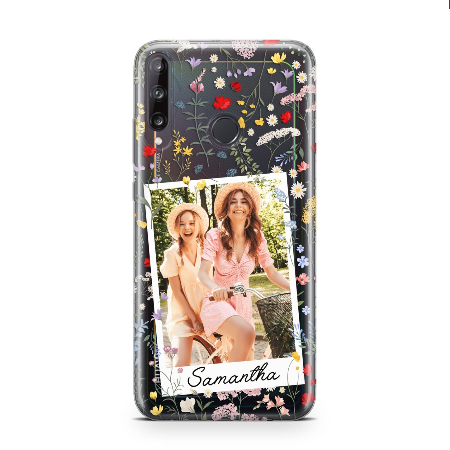 Personalised Wild Flowers Photo Huawei P40 Lite E Phone Case