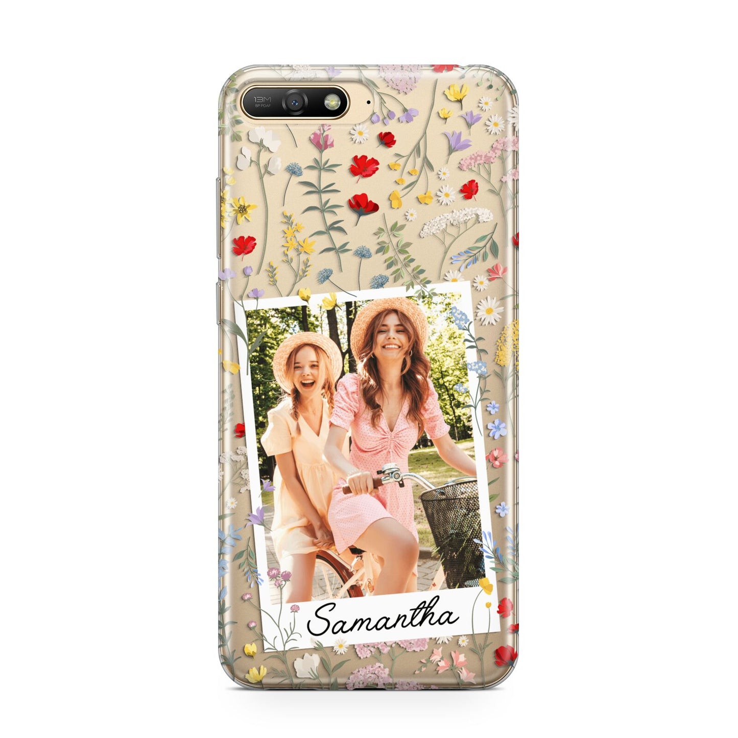 Personalised Wild Flowers Photo Huawei Y6 2018