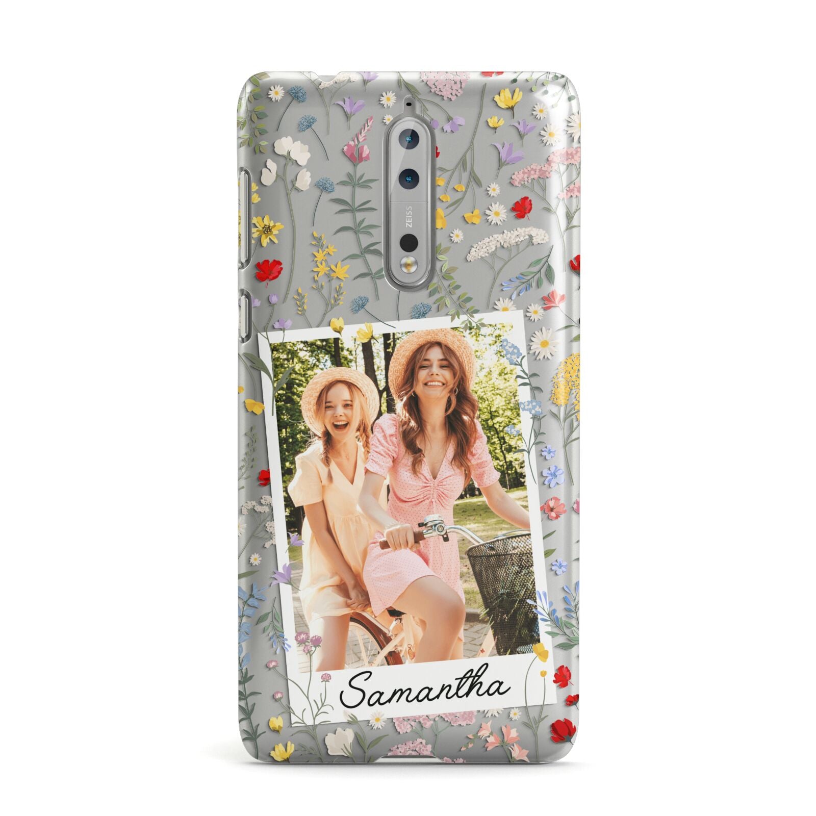 Personalised Wild Flowers Photo Nokia Case