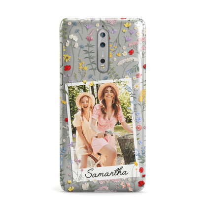 Personalised Wild Flowers Photo Nokia Case