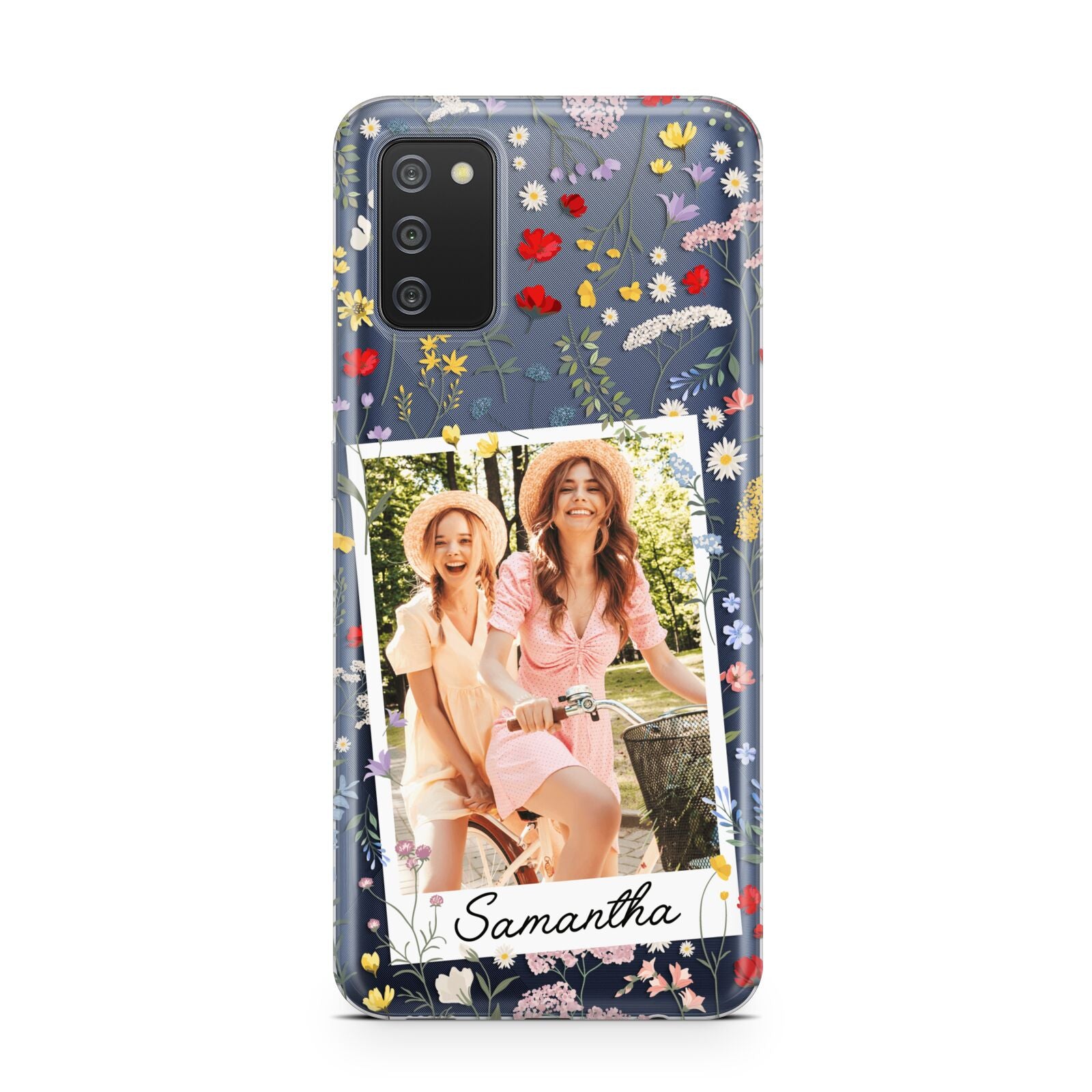 Personalised Wild Flowers Photo Samsung A02s Case