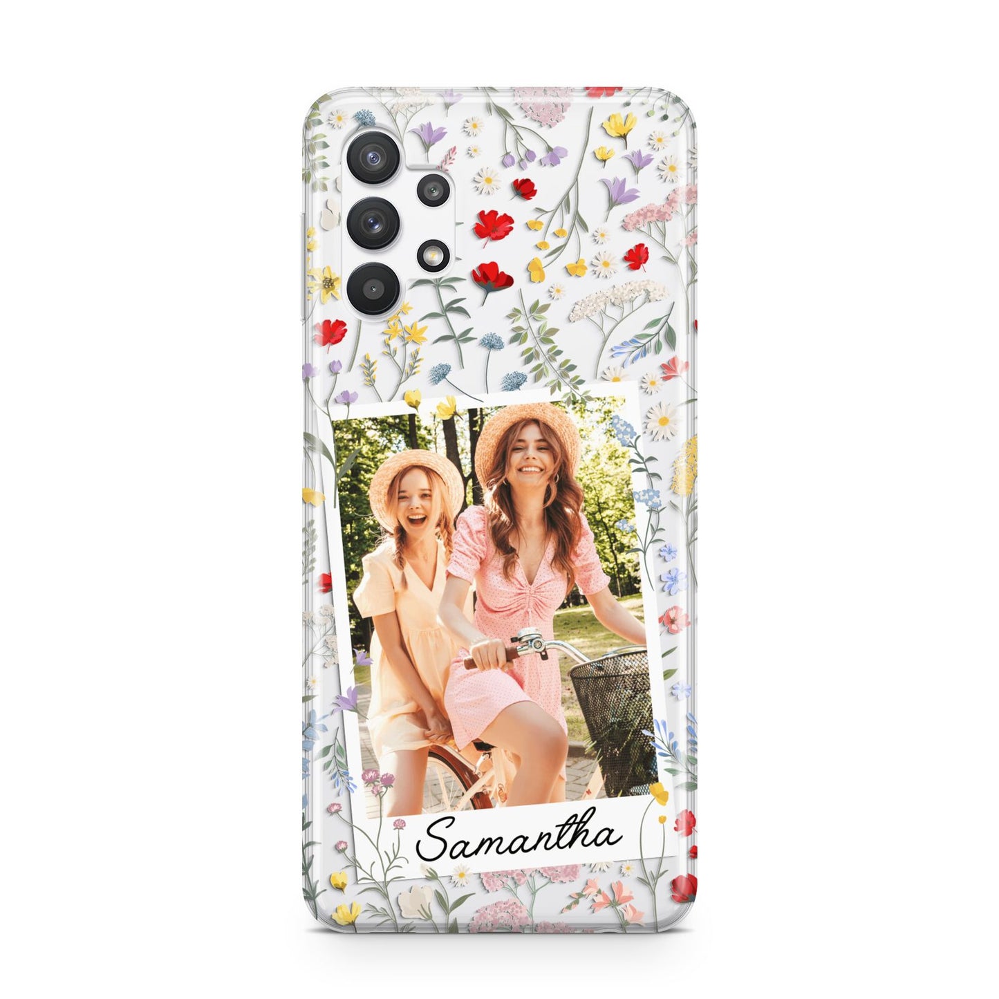 Personalised Wild Flowers Photo Samsung A32 5G Case