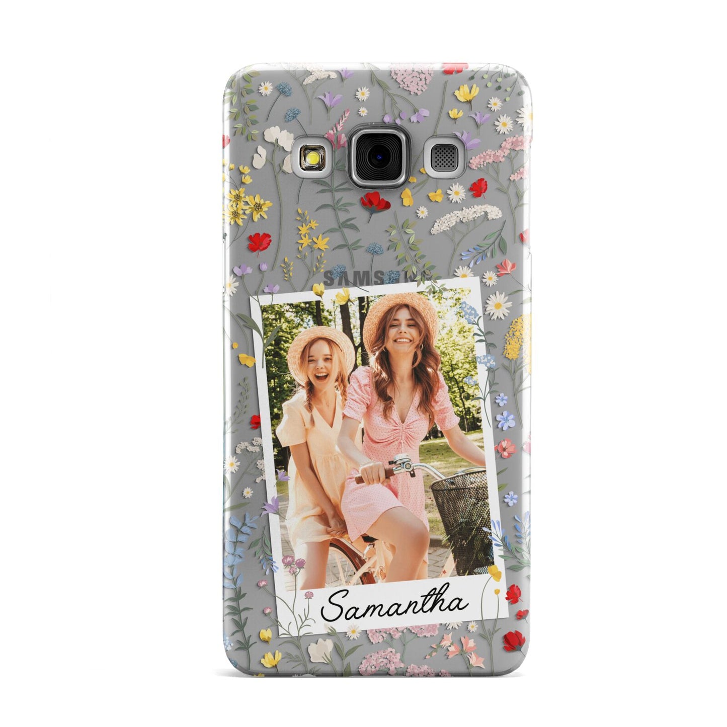 Personalised Wild Flowers Photo Samsung Galaxy A3 Case