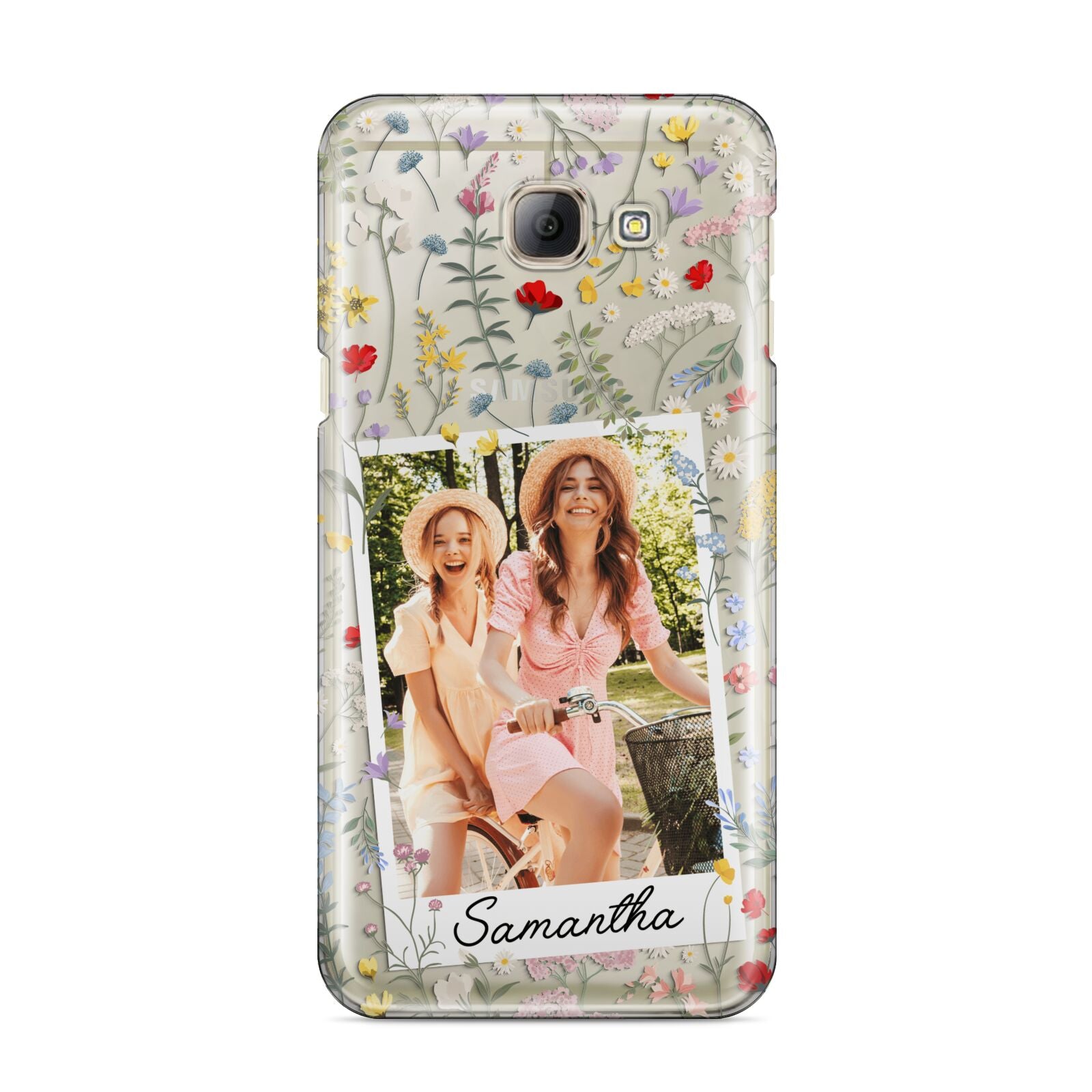 Personalised Wild Flowers Photo Samsung Galaxy A8 2016 Case