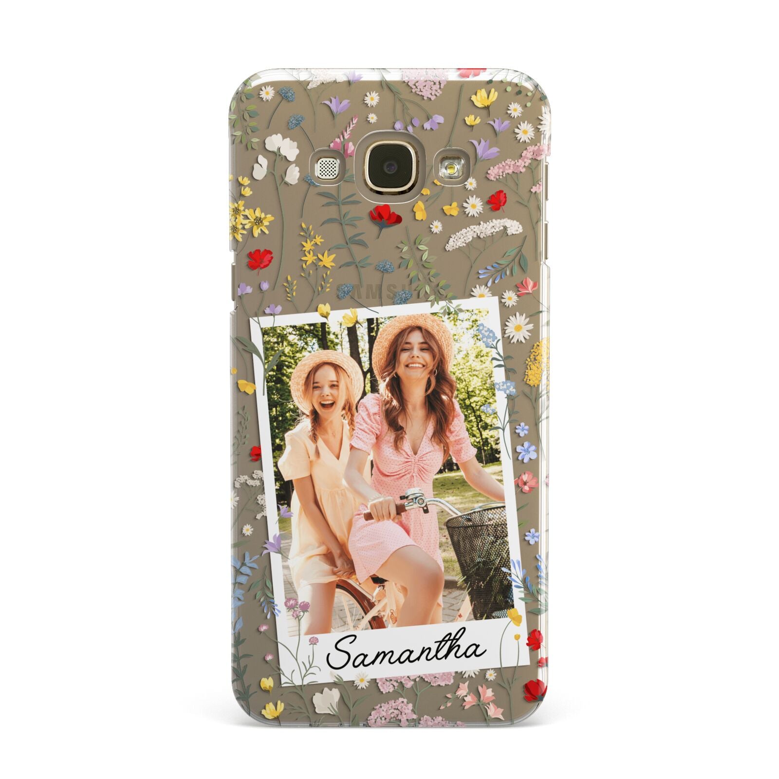 Personalised Wild Flowers Photo Samsung Galaxy A8 Case