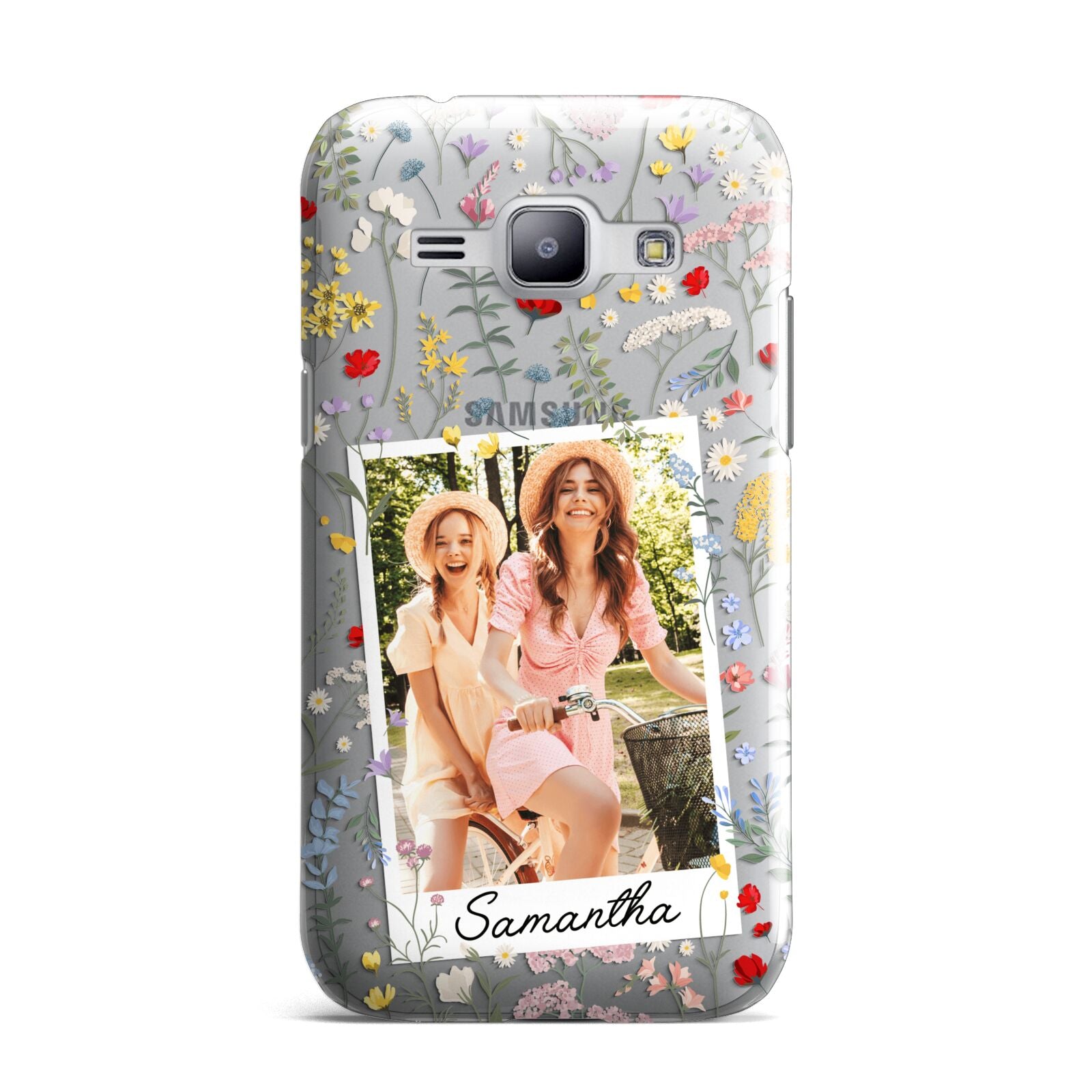 Personalised Wild Flowers Photo Samsung Galaxy J1 2015 Case