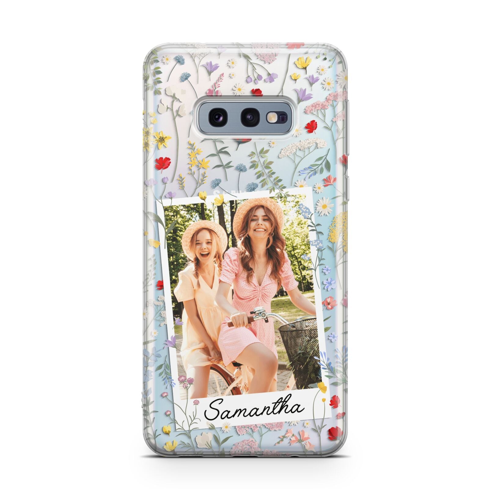 Personalised Wild Flowers Photo Samsung Galaxy S10E Case