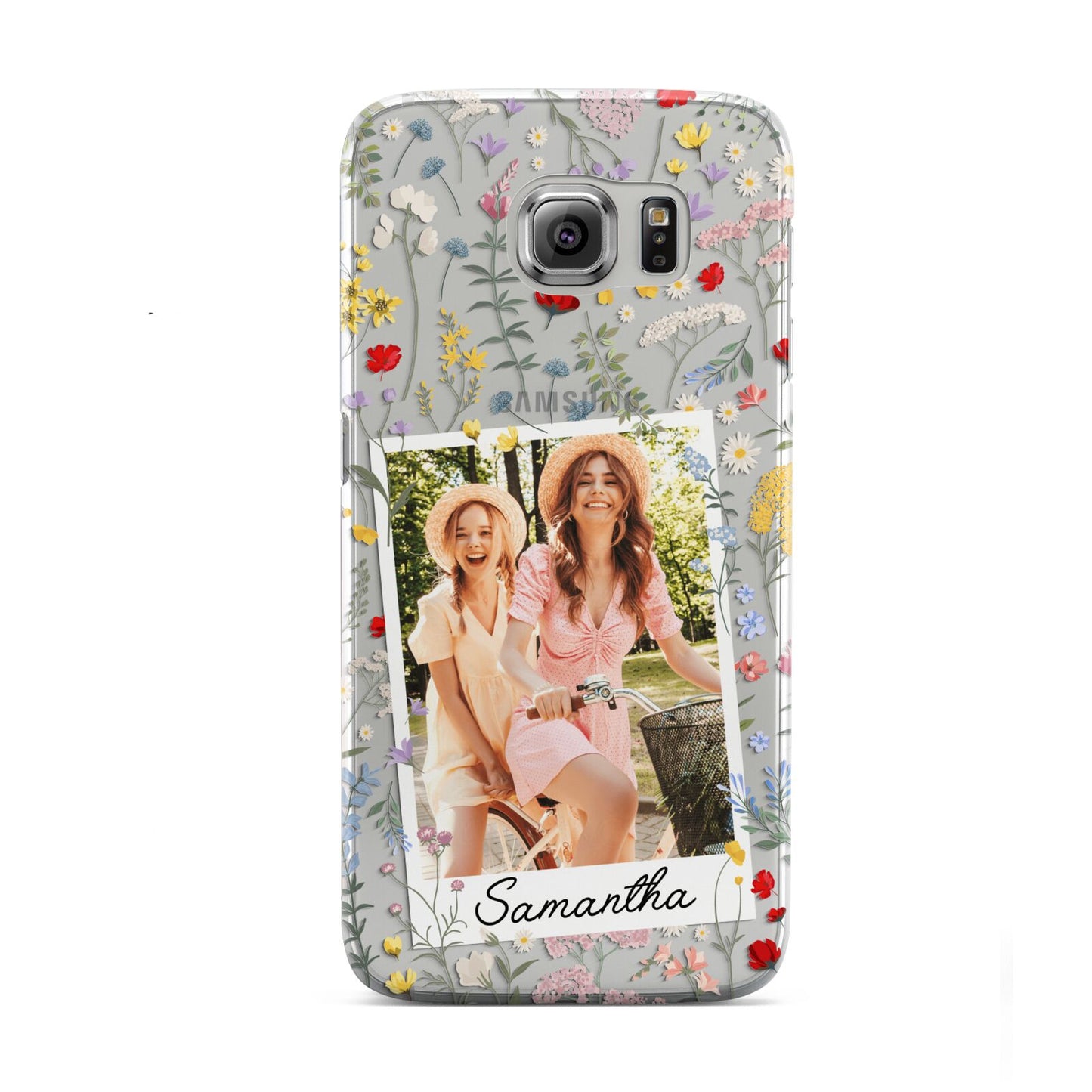 Personalised Wild Flowers Photo Samsung Galaxy S6 Case