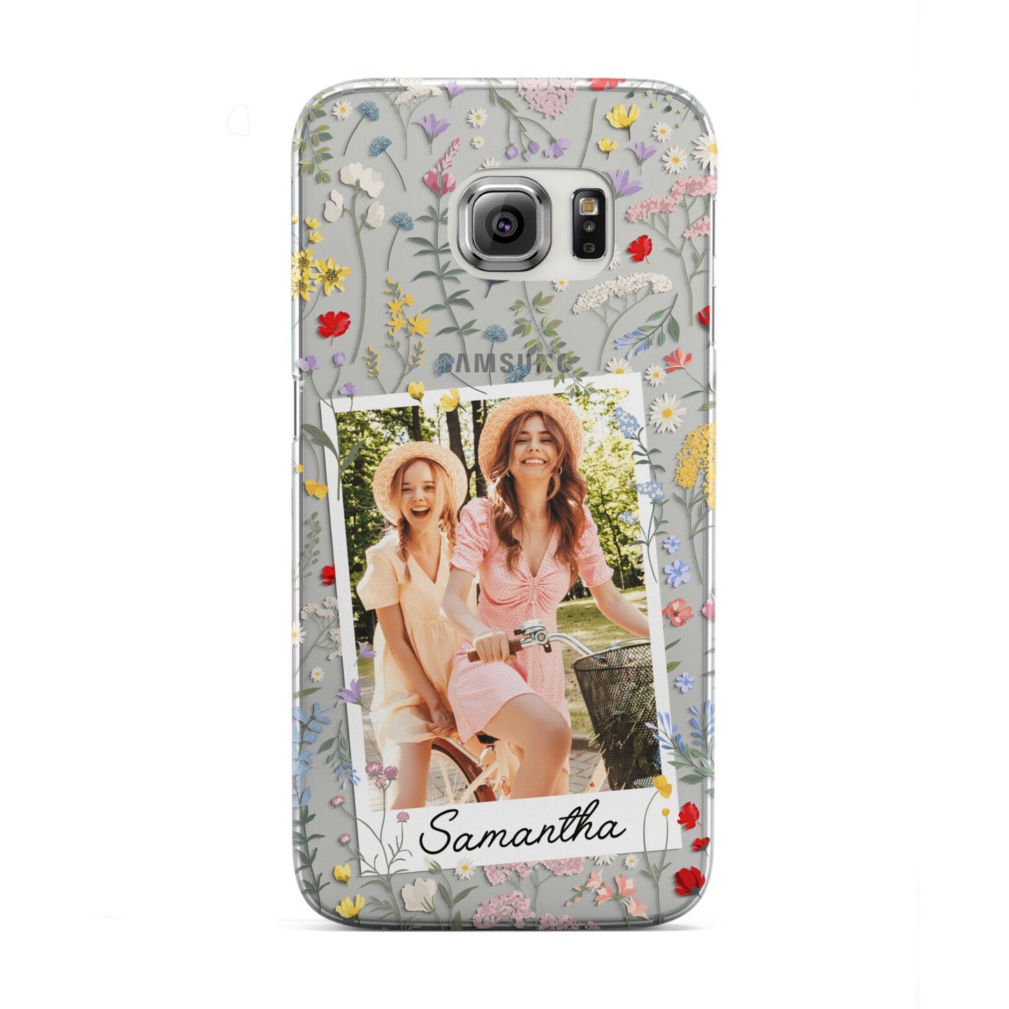 Personalised Wild Flowers Photo Samsung Galaxy S6 Edge Case