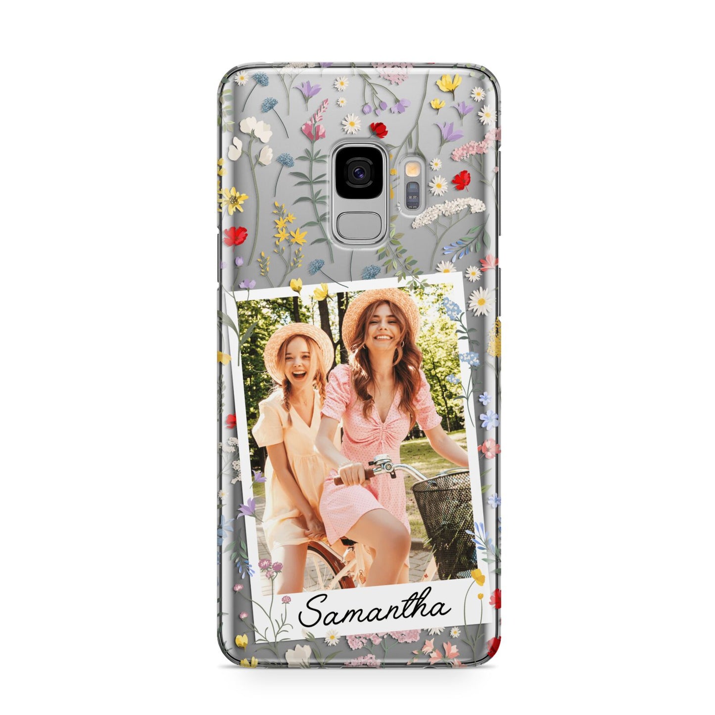 Personalised Wild Flowers Photo Samsung Galaxy S9 Case