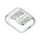 Personalised Winter Floral AirPods Case Laid Flat