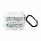 Personalised Winter Floral AirPods Clear Case 3rd Gen