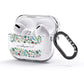 Personalised Winter Floral AirPods Glitter Case 3rd Gen Side Image
