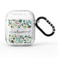 Personalised Winter Floral AirPods Glitter Case