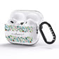 Personalised Winter Floral AirPods Pro Glitter Case Side Image