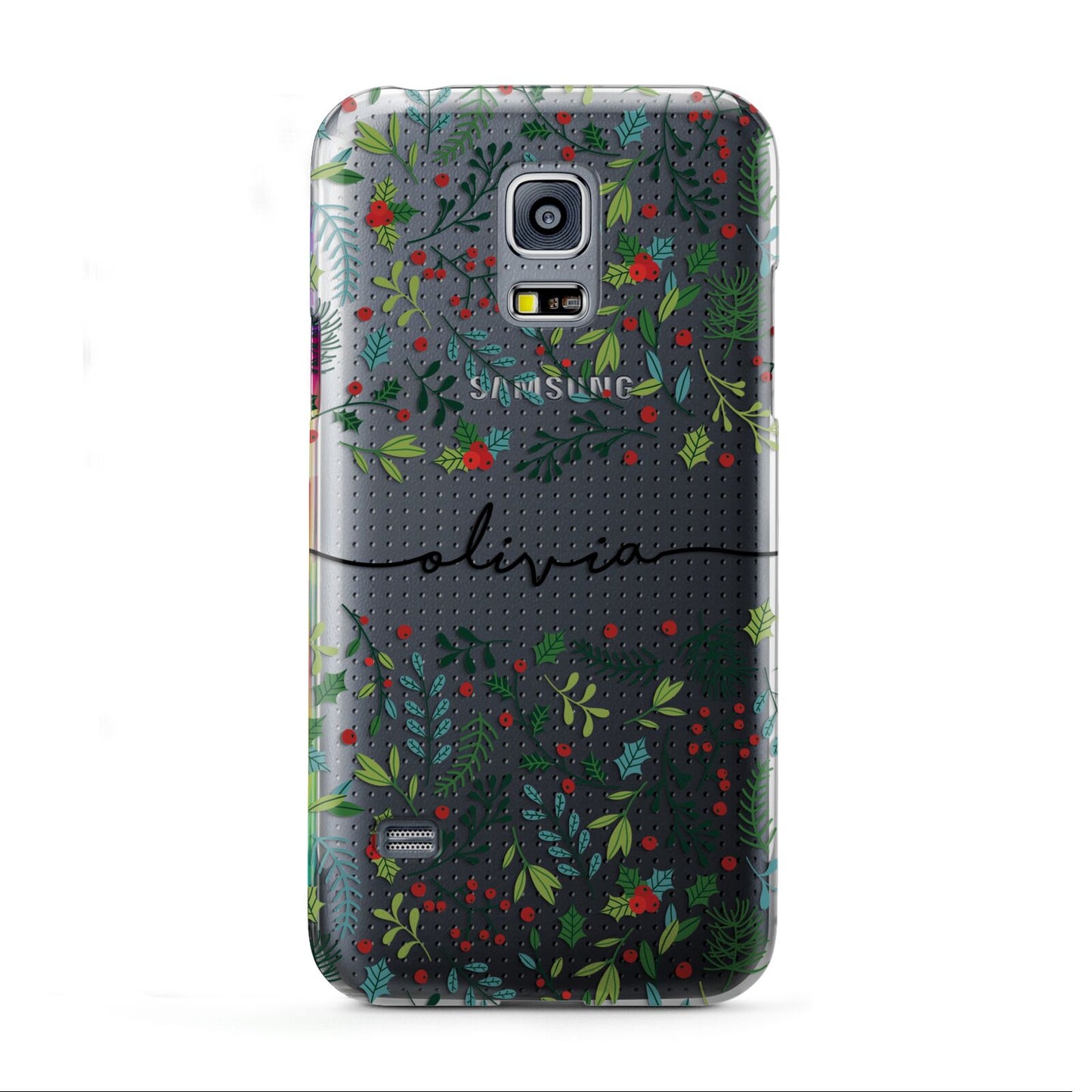 Personalised Winter Floral Samsung Galaxy S5 Mini Case