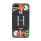 Personalised Winter Monogram Clear Floral Apple iPhone 4s Case