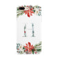 Personalised Winter Monogram Clear Floral Apple iPhone 7 8 Plus 3D Tough Case