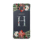 Personalised Winter Monogram Clear Floral Samsung Galaxy Alpha Case