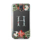Personalised Winter Monogram Clear Floral Samsung Galaxy S5 Case