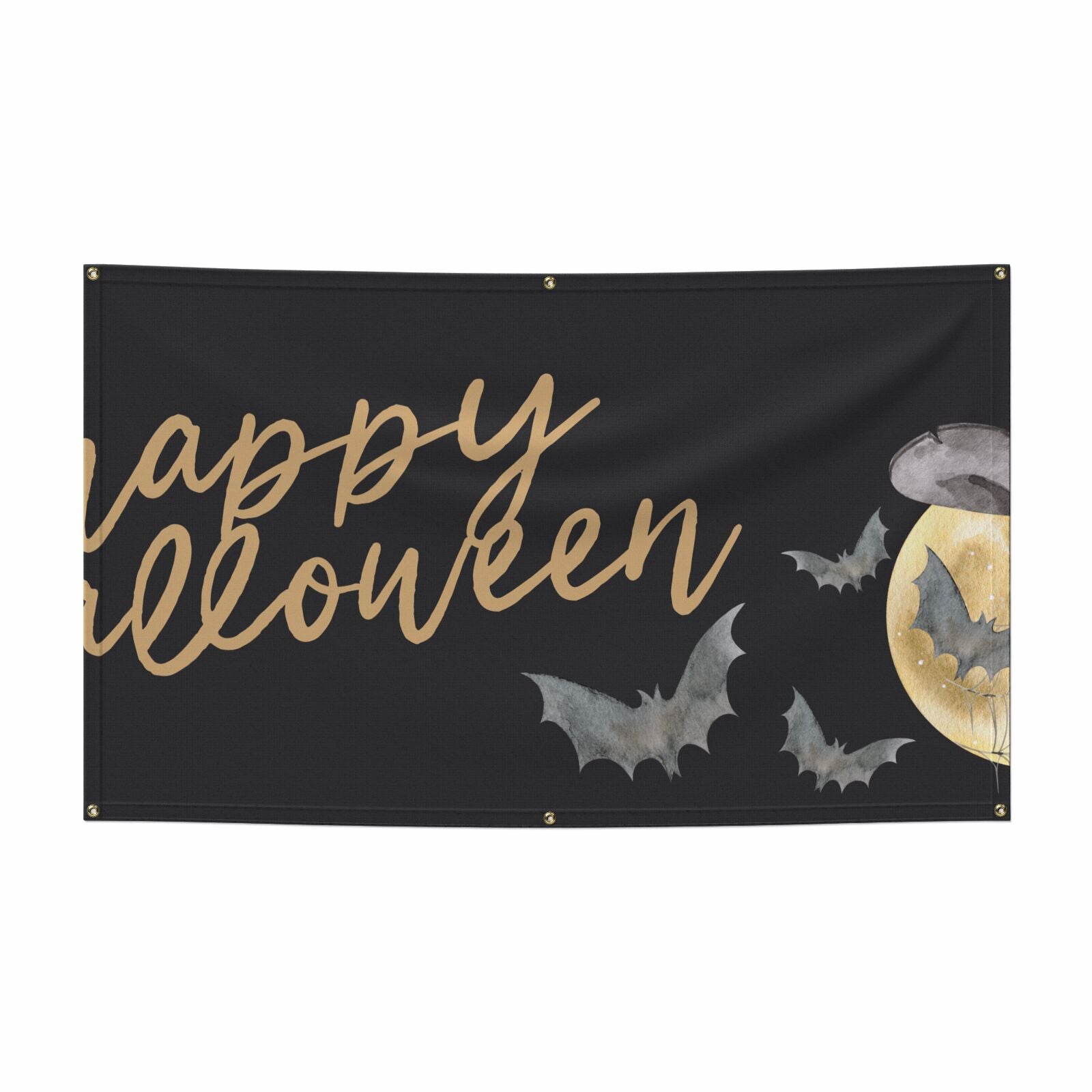 Personalised Witchy Moon 5x3 Vinly Banner with Grommets